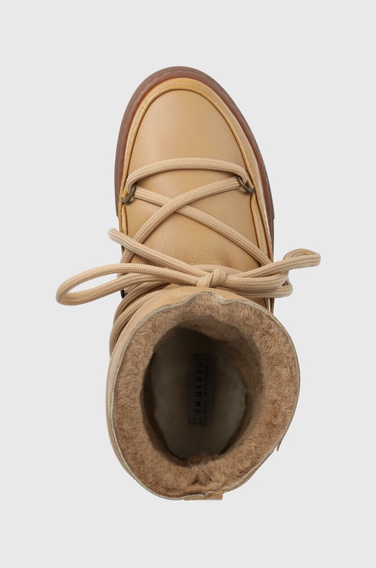 Kožené sněhule Inuikii GLOSS béžová 75202.007.Beige