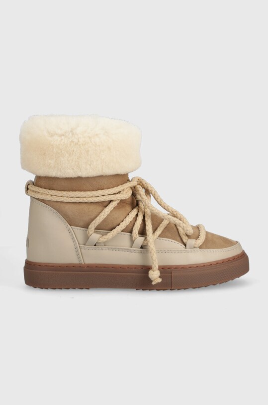 Кожаные сапоги Inuikii CLASSIC HIGH с утеплением бежевый 75207.005.Beige