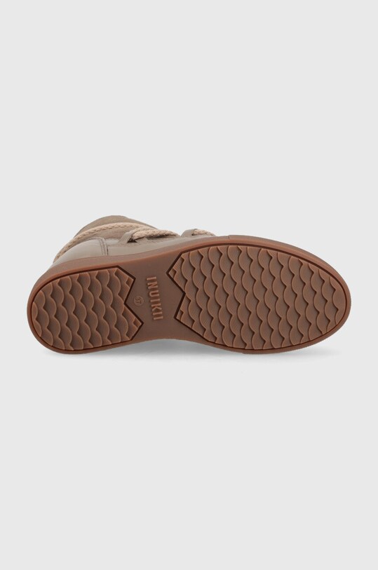 Kožené snehule Inuikii Classic Wedge 75203.005.Taupe hnedá