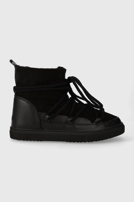 Semišové snehule Inuikii Classic usňová koža čierna 55102.001.Black