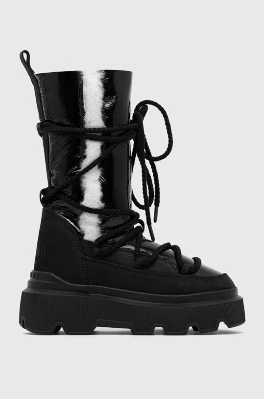 Кожаные сапоги Inuikii Endurance Cozy с утеплением чёрный 75102.144.Black