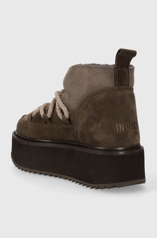 Obutev Snežke iz semiša Inuikii Classic Low Platform 75104.105.Taupe rjava