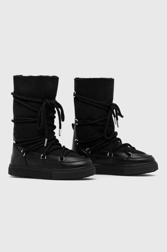 Кожаные сапоги Inuikii Classic High Laced 75107.096.Black чёрный AW23