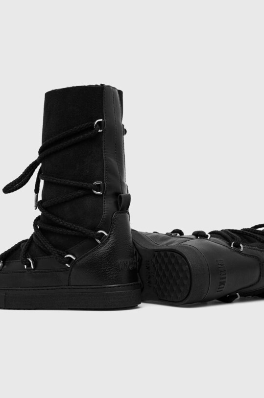 Обувь Кожаные сапоги Inuikii Classic High Laced 75107.096.Black чёрный
