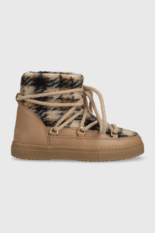 Snehule Inuikii Wool usňová koža béžová 75202.063.Beige