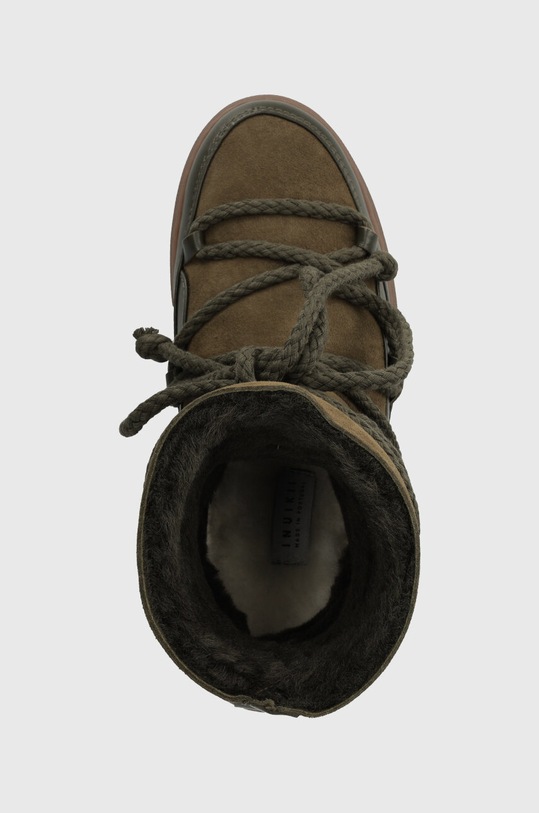 Kožené snehule Inuikii Classic Wedge zelená 75203.005.Olive