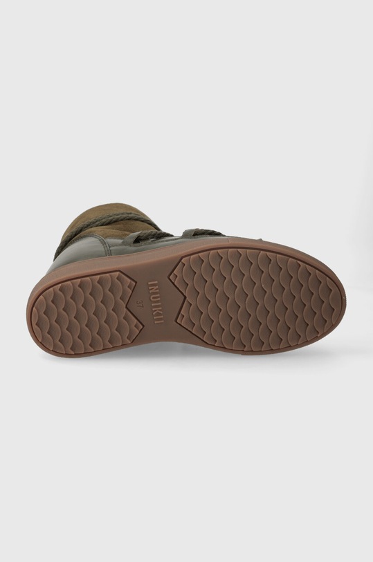 Kožené snehule Inuikii Classic Wedge 75203.005.Olive zelená
