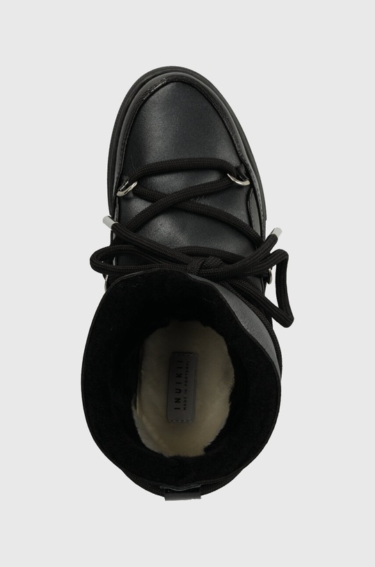 Kožené snehule Inuikii Gloss Wedge čierna 75203.007.Black