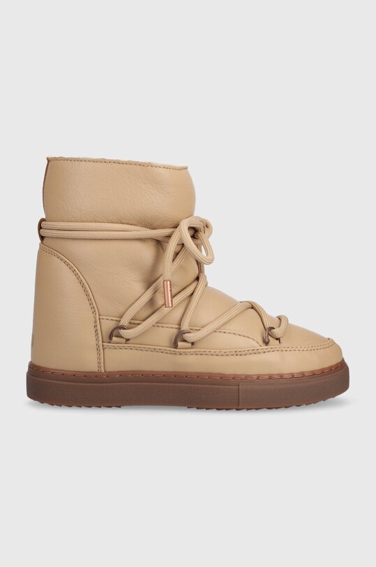 Usnjene snežke Inuikii Full Leather Wedge Zrnato usnje bež 75203.087.Beige