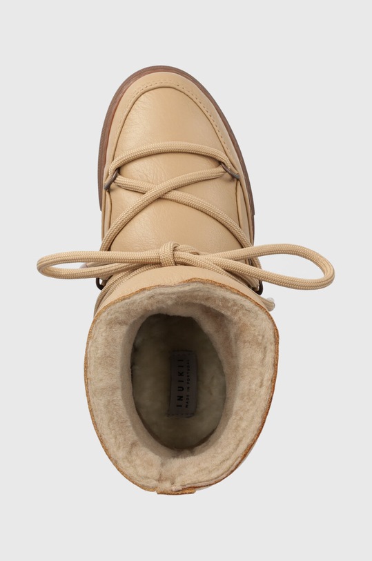 Inuikii śniegowce skórzane Full Leather Wedge beżowy 75203.087.Beige
