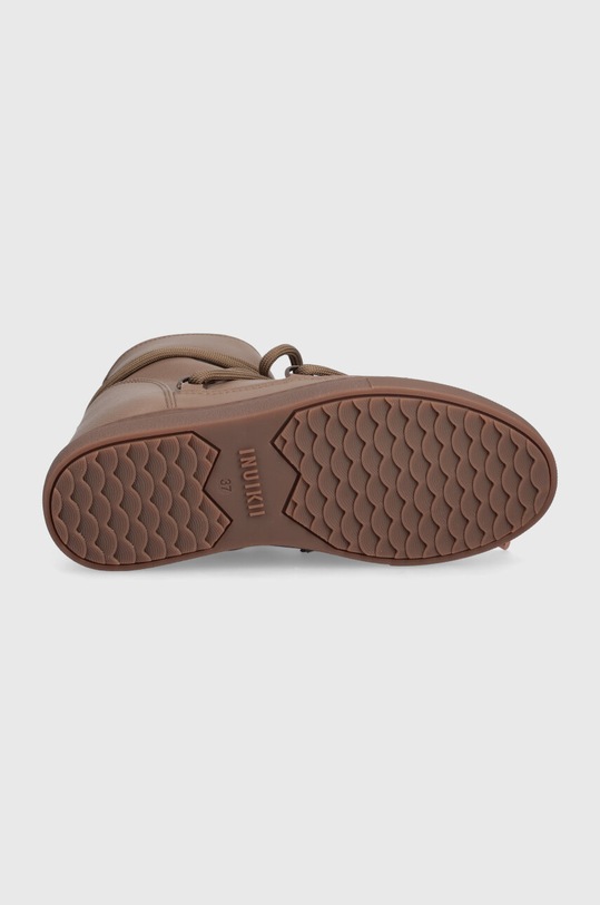 Inuikii śniegowce skórzane Full Leather Wedge 75203.087.Taupe brązowy