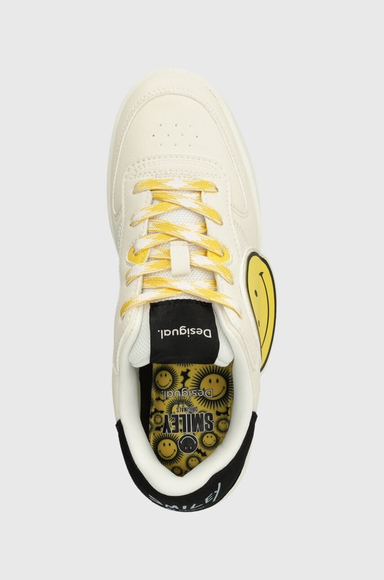 Desigual sneakers x Smiley alb 23WSKP23.9019