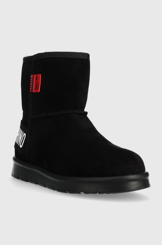 Love Moschino śniegowce zamszowe WINTER30 JA24423H0HJA5000 czarny AW23