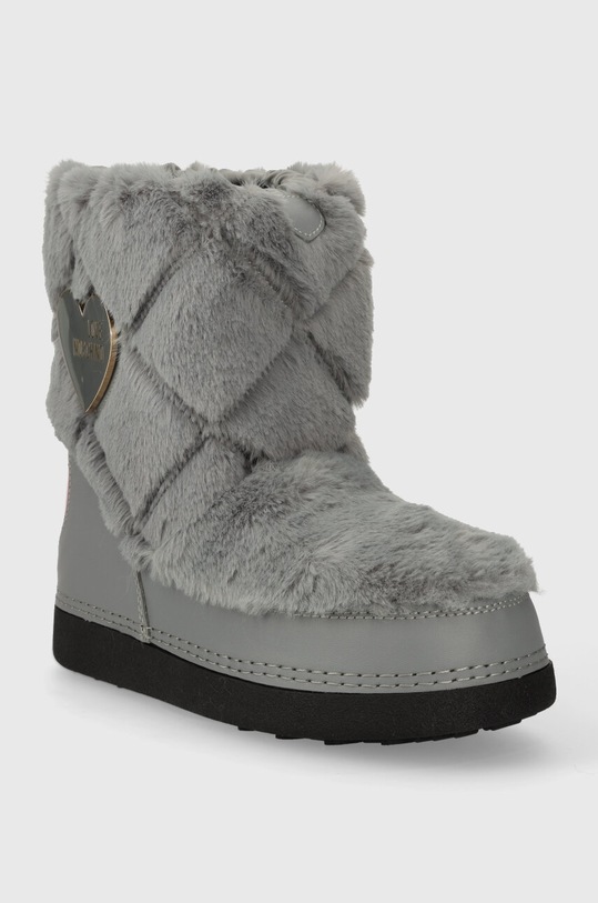 Love Moschino cizme de iarna SKIBOOT20 JA24242G0HJW0020 gri AW23