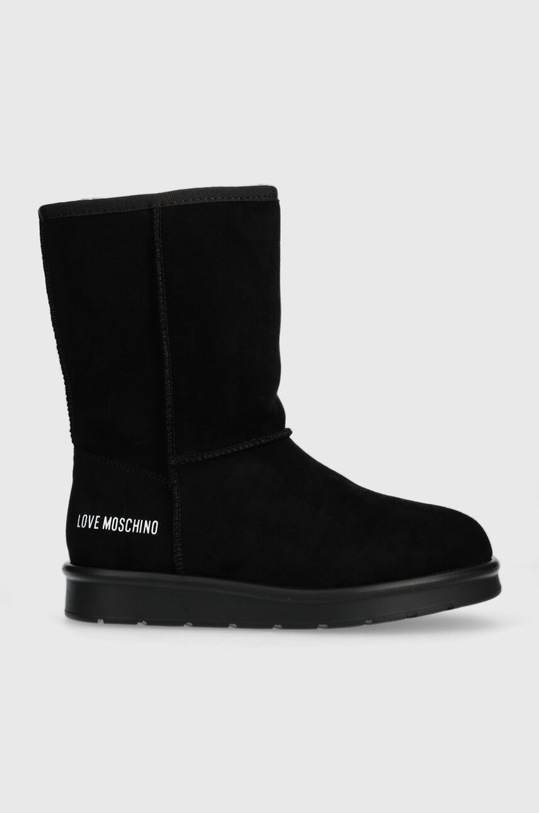 Love Moschino śniegowce WINTER30 brak zapięcia czarny JA24453H0HJA5000