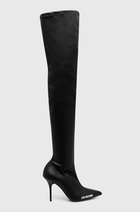 Kozačky Love Moschino SPILLO95 nezateplené černá JA26109G0HIEZ000