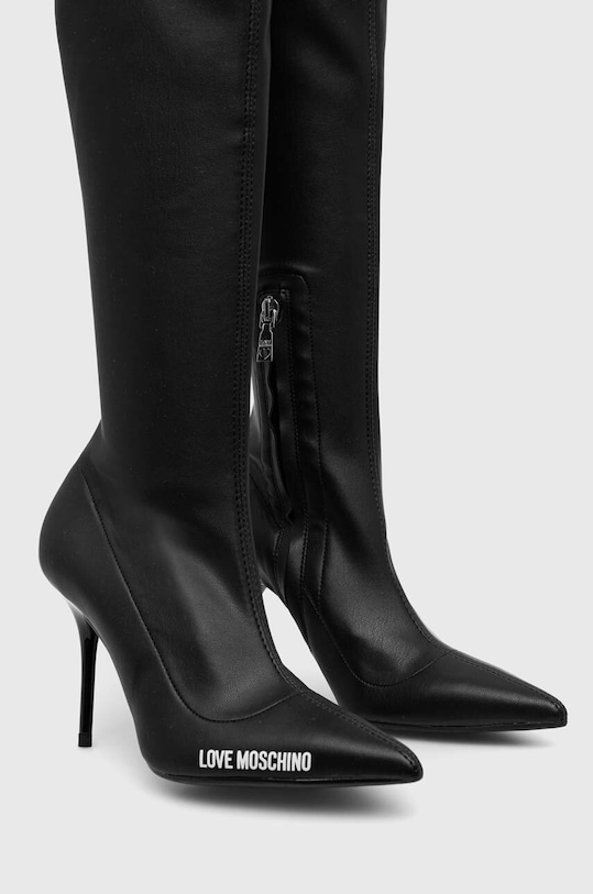 Kozačky Love Moschino SPILLO95 JA26109G0HIEZ000 černá AW23