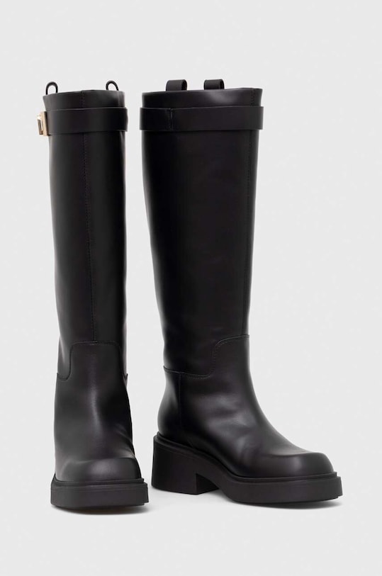 Furla kozaki skórzane College YG86FCG.BX2394.O6000 czarny AW23