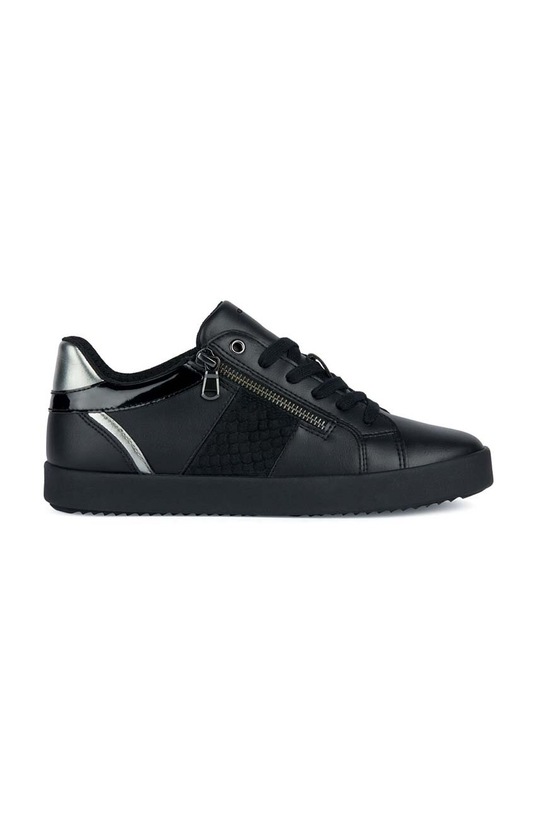 Tenisky Geox D BLOMIEE E imitácia semišu čierna D366HE.054BS.C9999