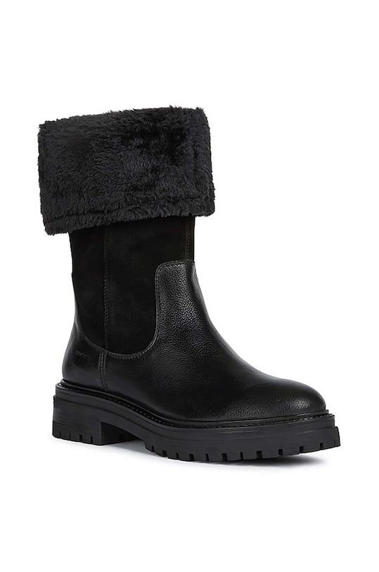 Δερμάτινες μπότες Geox D IRIDEA M D04HRM.02246.C9999 μαύρο AW23