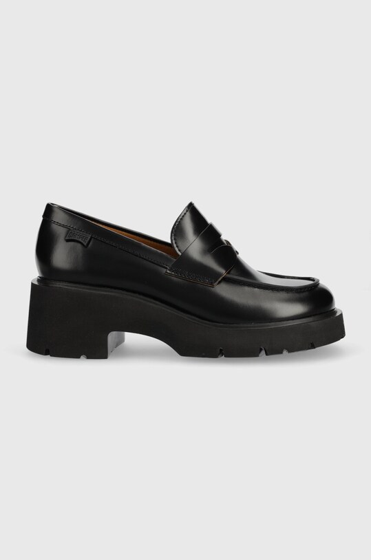 Camper mocasini de piele Milah piele negru K201425.002