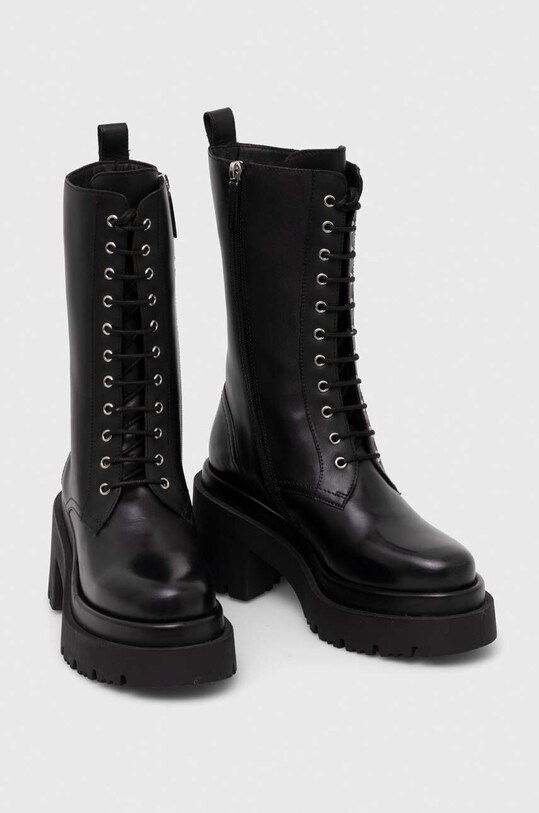 Patrizia Pepe stivali da motociclista in pelle 2Y0006.L078.K103 nero AW23