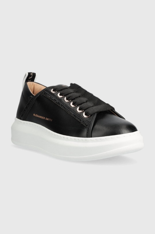 Usnjene superge Alexander Smith WEMBLEY ASAYE1D06BLK črna AW23