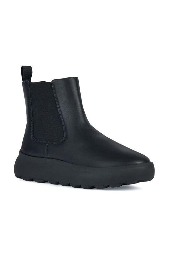 Geox saboți din piele D SPHERICA EC4.1 A D36TCA.00085.C9999 negru AW23
