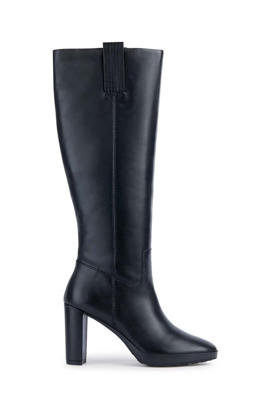 Vysoké čižmy Geox D WALK PLEASURE 85 A okrúhla čierna D36TFA.00043.C9999