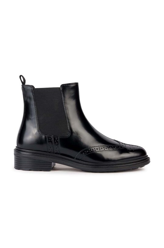 Geox sztyblety skórzane D WALK PLEASURE D płaski czarny D36TGD.00038.C9999