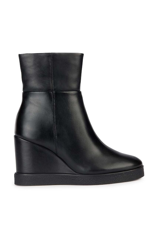 Geox cizme de piele D ELIDEA WEDGE B neizolat negru D36VQB.00043.C9999