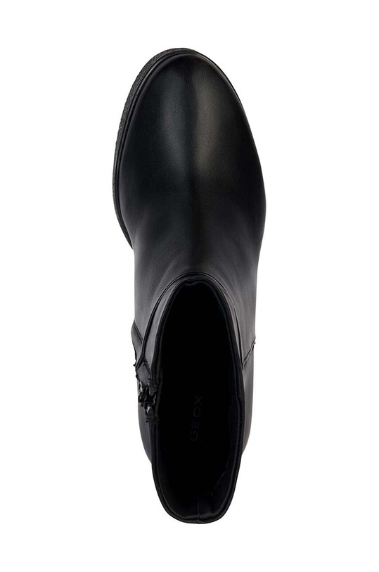 Geox cizme de piele D ELIDEA WEDGE B D36VQB.00043.C9999 negru