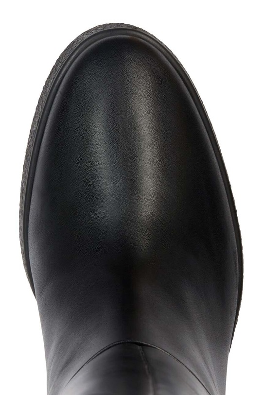 Δερμάτινες μπότες Geox D ELIDEA WEDGE C D36VQC.00043.C9999 μαύρο