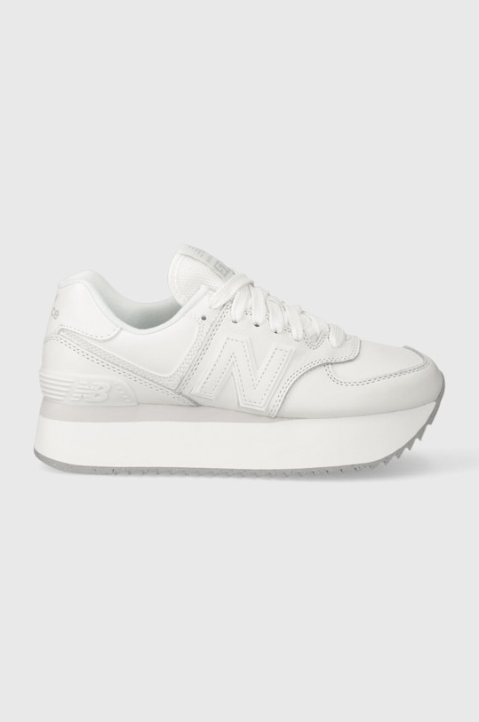 New Balance leather sneakers WL574ZFW grain leather white WL574ZFW