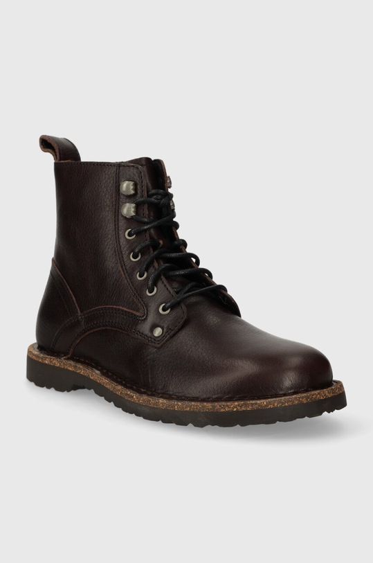 Birkenstock botki skórzane Bryson 1025250 brązowy AW23