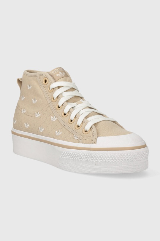 Високи кецове adidas Originals Nizza Platform IG5059 бежов AW23