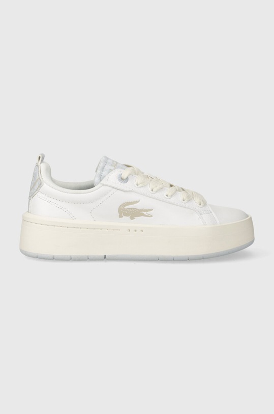 Lacoste sneakersy skórzane CARNABY PLAT 223 1 SFA imitacja skóry licowej biały 46SFA0033