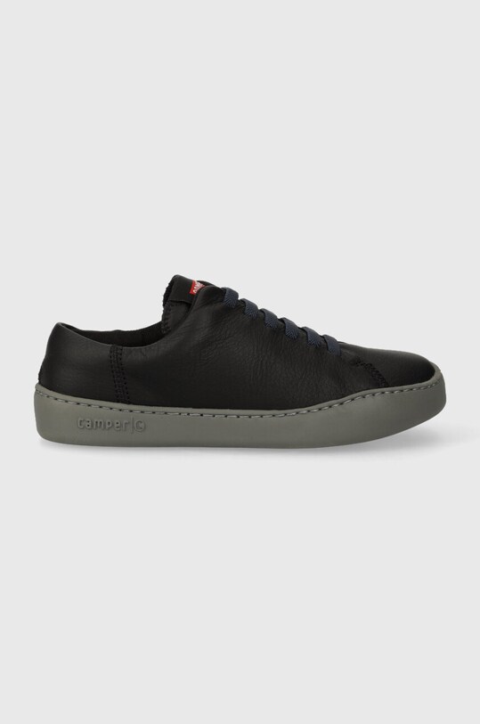 Camper sneakers din piele Peu Touring plată negru K200877.031