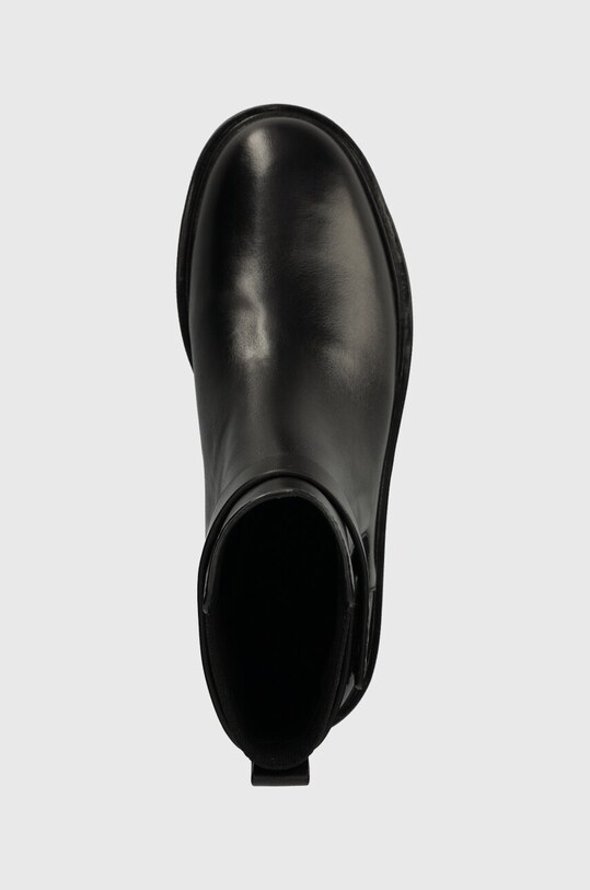 Tory Burch sztyblety skórzane DOUBLE T CHELSEA BOOT czarny 152831.004