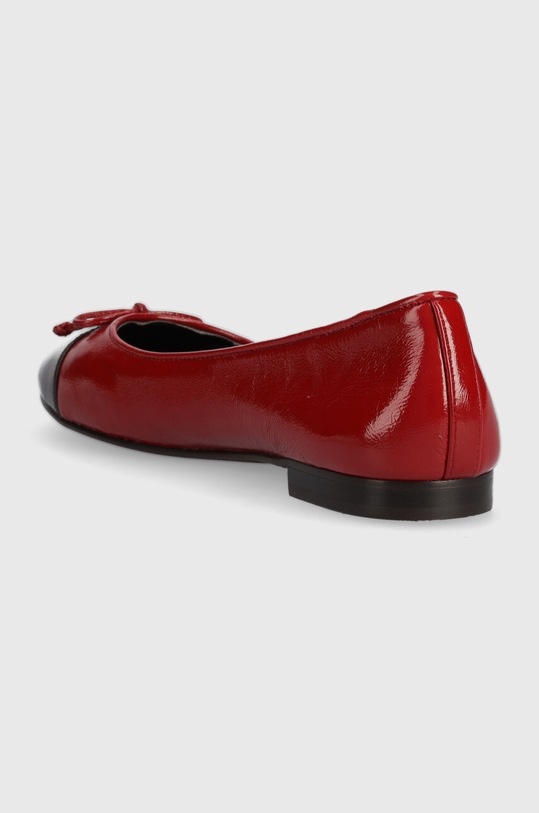 Παπούτσια Δερμάτινες μπαλαρίνες Tory Burch CAP-TOE BALLET 154510.200 κόκκινο
