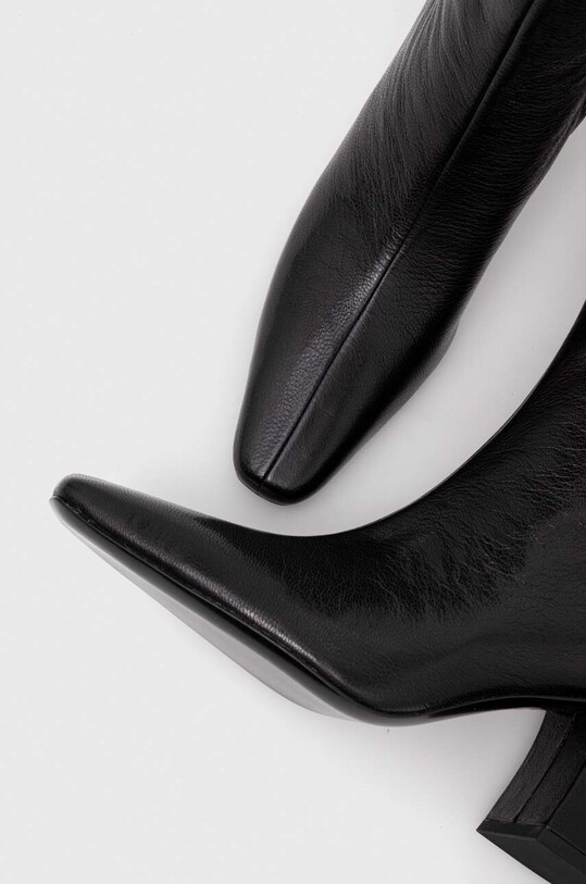 Kožne čizme Tory Burch BANANA TALL BOOT crna 154529.006