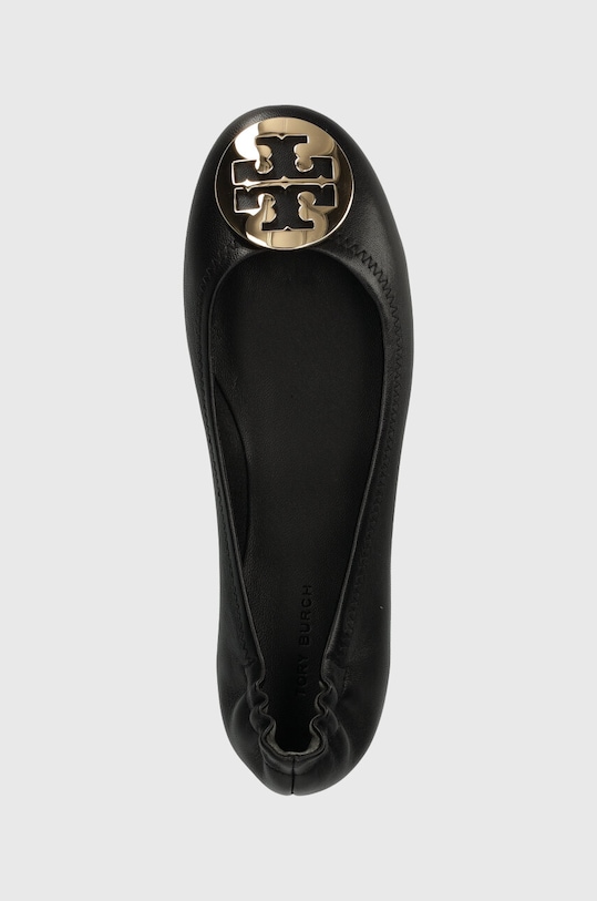 Tory Burch baleriny skórzane MINNIE TRAVEL BALLET czarny 50393.013.NN