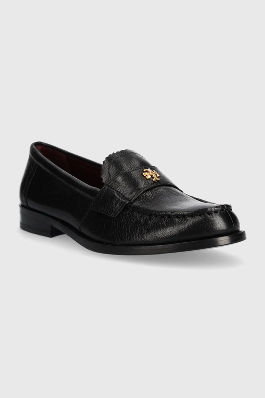 Tory Burch mokasyny skórzane CLASSIC LOAFER 150907.006 czarny AW23