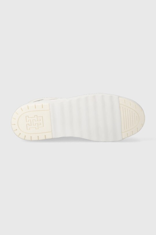 Tommy Hilfiger sneakersy skórzane TH HI BASKET SNEAKER FW0FW07308 biały