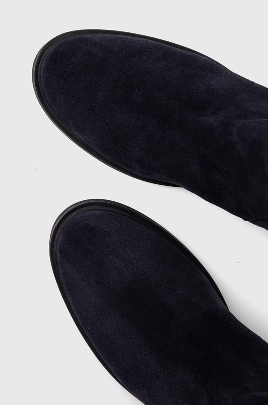 Kozačky Tommy Hilfiger TOMMY ESSENTIALS LONGBOOT námořnická modř FW0FW07476