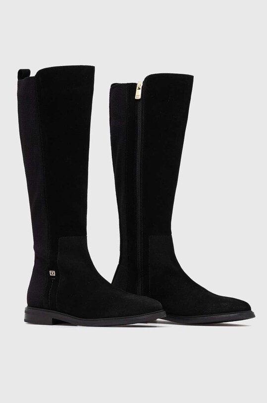 Čizme Tommy Hilfiger ESSENTIALS LONGBOOT FW0FW07476 crna AW23