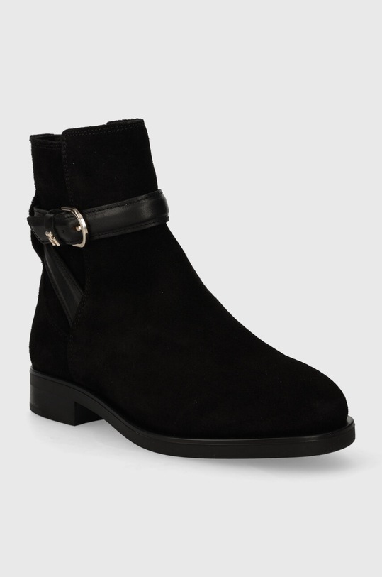 Tommy Hilfiger botki zamszowe ELEVATED ESSENT BOOT THERMO SDE FW0FW07482 czarny AW23
