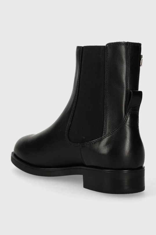 Obuwie Tommy Hilfiger sztyblety skórzane ELEVATED ESSENT THERMO BOOTIE FW0FW07483 czarny