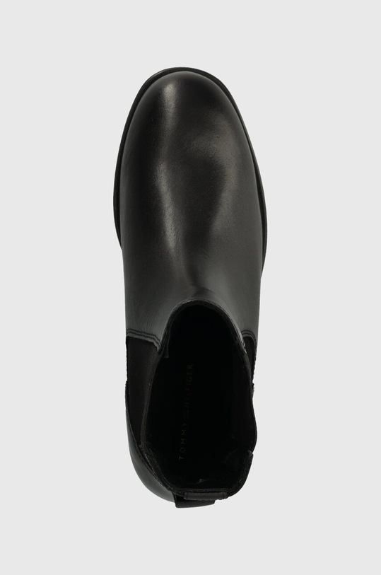 Tommy Hilfiger sztyblety skórzane ELEVATED ESSENT THERMO BOOTIE czarny FW0FW07483