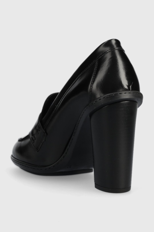 Obuwie Tommy Hilfiger czółenka skórzane TOMMY ESSENTIAL LOAFER PUMP FW0FW07532 czarny